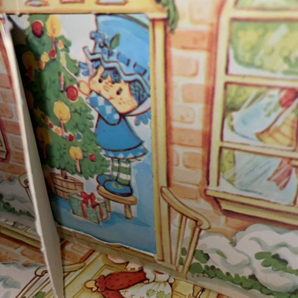 Vintage Strawberry Shortcake American Greetings Holiday Christmas Home Gift Box‎